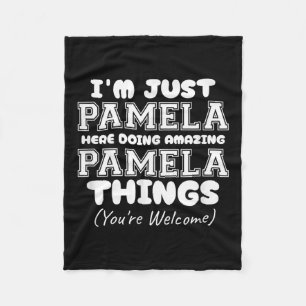 Cobertor De Velo Eu Sou Apenas Pamela Aqui Fazendo Coisas Incríveis