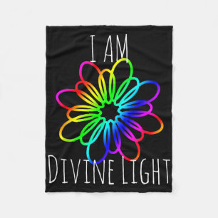 Cobertor De Velo Eu Sou Camiseta de Presente de Ioga Meditação Luz