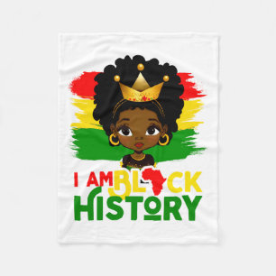 Cobertor De Velo Eu Sou História Negra História Negra Afro-American