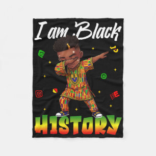 Cobertor De Velo Eu Sou História Negra Meninos Mês da História Afri