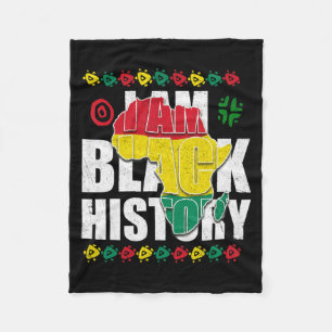 Cobertor De Velo Eu Sou História Negra Orgulho Negro Presente Negro