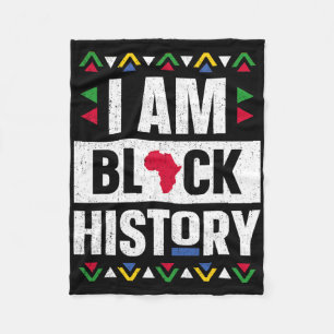 Cobertor De Velo Eu Sou Mês da História Afro-Americana Orgulho Negr