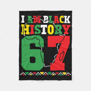 Cobertor De Velo Eu Sou Mês da História Negra 67 Sessenta e Sete Af