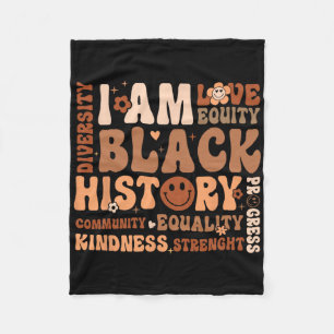 Cobertor De Velo Eu Sou Mês da História Negra Comunidade Igualdade