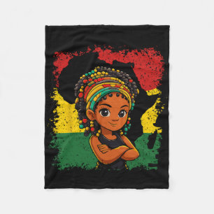 Cobertor De Velo Eu Sou Mês da História Negra Crianças Meninas Mela