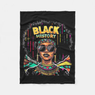 Cobertor De Velo Eu Sou Mês da História Negra Orgulho Africano Punh