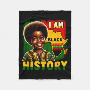 Cobertor De Velo Eu Sou Mês da História Negra Orgulho Juvenil Melan