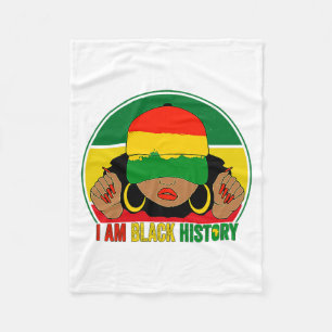 Cobertor De Velo Eu Sou Mulheres da História Negra Mês da Rainha Ne