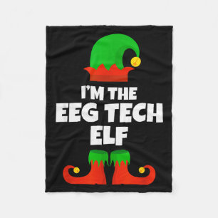 Cobertor De Velo Eu Sou O Eeg Tech Elf Família Pajama Natal Engraça