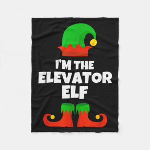 Cobertor De Velo Eu Sou O Elfo Do Elevador Família Pijama Natal Div