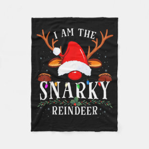 Cobertor De Velo Eu Sou O Família De Natal Do Rena Snarky
