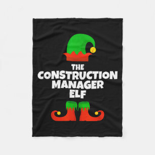Cobertor De Velo Eu Sou O Gerente De Construção Elf Família Pijama