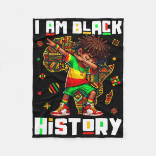 Cobertor De Velo Eu Sou O Mês Da História Negra Rapazes Dabbing Rap