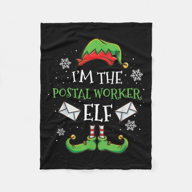 Cobertor De Velo Eu Sou O Stal Worker Elf Christmas (Frente)