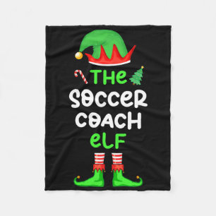 Cobertor De Velo Eu Sou o Treinador de Futebol Elf Natal Combinando
