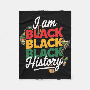 Cobertor De Velo Eu Sou Orgulhoso da História Negra Afro Melanina A