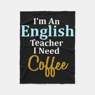 Cobertor De Velo Eu sou professor de inglês Eu preciso de uma escol