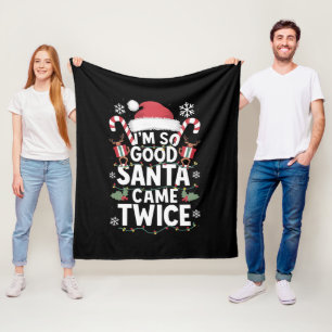 Cobertor De Velo Eu Sou Tão Bom o Papai Noel Veio Duas Vezes Natal 