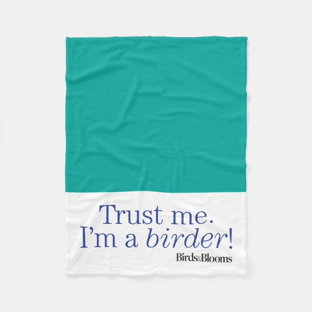 Cobertor De Velo Eu sou um Birder (Frente)