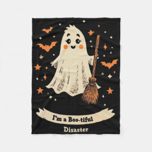 Cobertor De Velo Eu sou um desastre generoso - Fantasma do Dia das