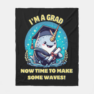 Cobertor De Velo Eu sou um graduado de narval! Agora é hora de faze