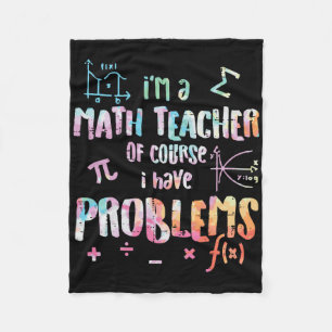 Cobertor De Velo Eu Sou Um Professor De Matemática Claro Que Tenho