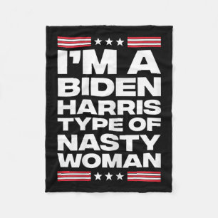 Cobertor De Velo Eu sou um tipo Biden Harris de mulher desagradável