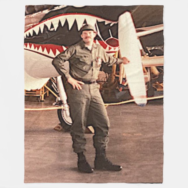 COBERTOR DE VELO EU SOU UM VETERANO ORGULHOSO (Frente)