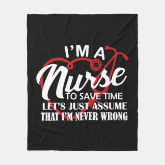 Cobertor De Velo Eu sou uma camisa de enfermeira