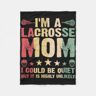 Cobertor De Velo Eu sou uma mãe de Lacrosse, mãe de Lacrosse, mãe j