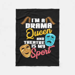 Cobertor De Velo Eu Sou Uma Rainha De Drama