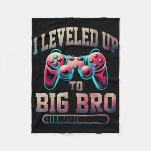 Cobertor De Velo Eu Subi de Nível Para Irmão Mais Velho Gamer Diver