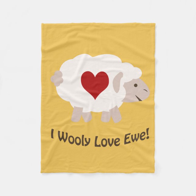 Cobertor De Velo Eu Te Amo! (Frente)