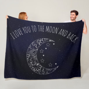 Cobertor De Velo Eu Te Amo Até a Lua e de Volta