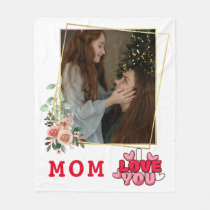 Cobertor De Velo Eu Te Amo Foto Da Mãe