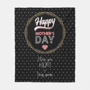 Cobertor De Velo Eu te amo mãe