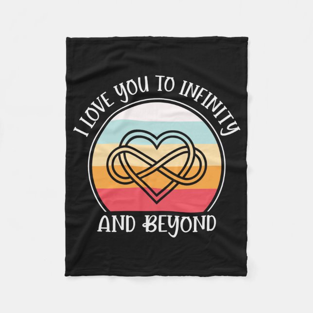 Cobertor De Velo Eu Te Amo Para Infinidade E Além (Frente)