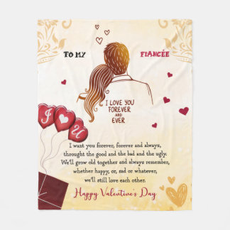 Cobertor De Velo Eu Te Amo Para Sempre E Nunca| Feliz dia de os nam