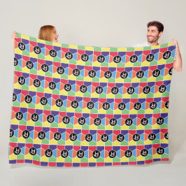 Cobertor De Velo Eu Te Amo Rainbow Fleece Blanket