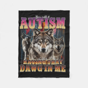 Cobertor De Velo Eu tenho aquele Dawg em mim, lobos 90, consciência