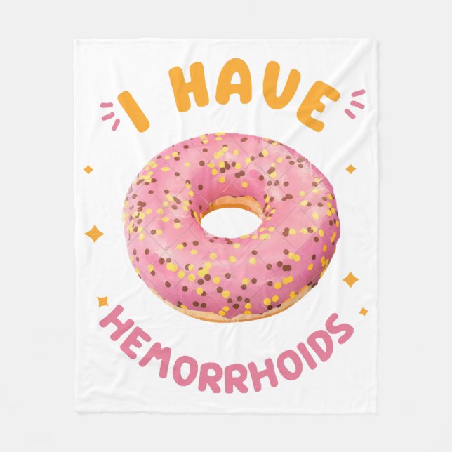 Cobertor De Velo Eu tenho hemorroidas (Frente)