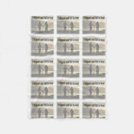 Cobertor De Velo Eu tropecei e me apaixonei