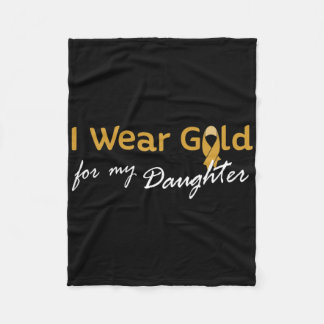 Cobertor De Velo Eu Uso Dourado Para a Camiseta da Minha Filha - Câ
