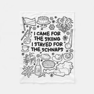 Cobertor De Velo Eu Vim Para O Esqui