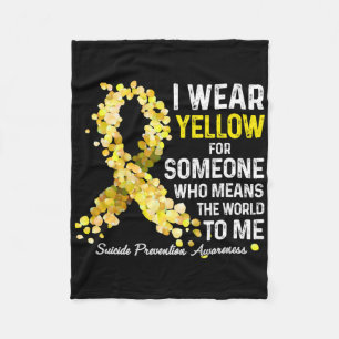 Cobertor De Velo Eu Visto Amarelo Para Alguém Que Perca A Prevenção