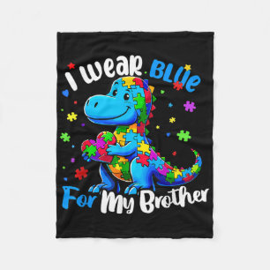 Cobertor De Velo Eu Visto Azul Para Meu Irmão Autismo Quebra-cabeça
