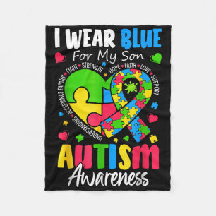 Cobertor De Velo Eu Visto Azul Para O Meu Filho Autismo Sensibiliza