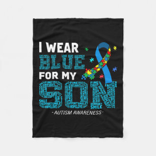 Cobertor De Velo Eu Visto Azul Para O Meu Filho Autismo Sensibiliza