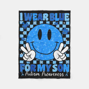 Cobertor De Velo Eu Visto Azul Para O Meu Filho Autismo Sensibiliza