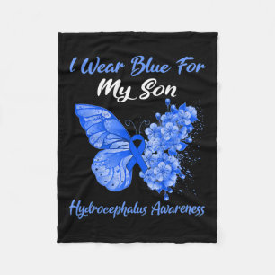 Cobertor De Velo Eu Visto Azul Para O Meu Filho Hidrocefalia Consci